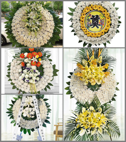 山东莱芜莱城区雪野镇冬暖村花圈速递